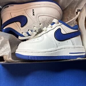Size 3c Nike Air Force 1 White And Blue D03808-100 new with box